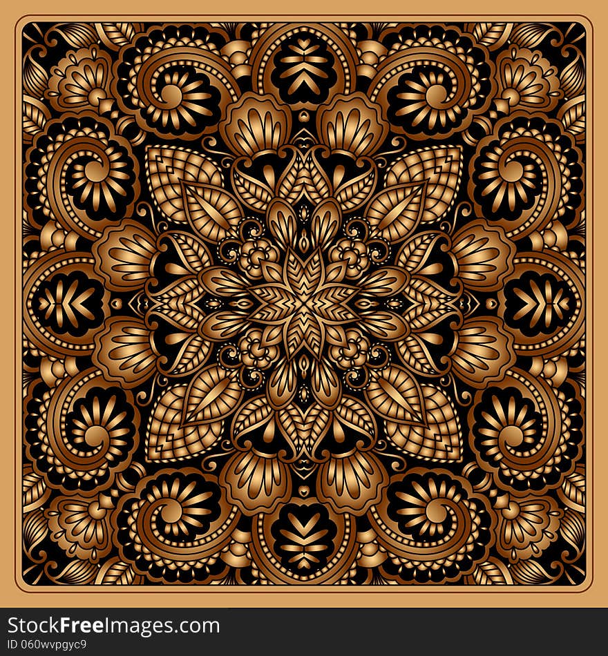 Vector vintage pattern for print, embroidery (you can use this pattern for carpet, shawl, pillow, cushion). Vector vintage pattern for print, embroidery (you can use this pattern for carpet, shawl, pillow, cushion).