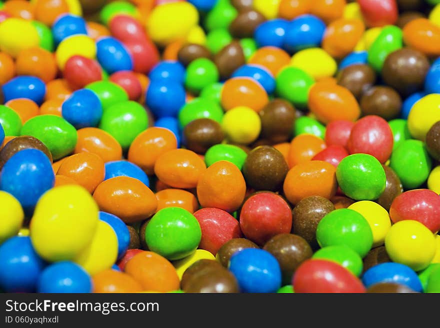 Close-up of colorful candy, shallow depth of field