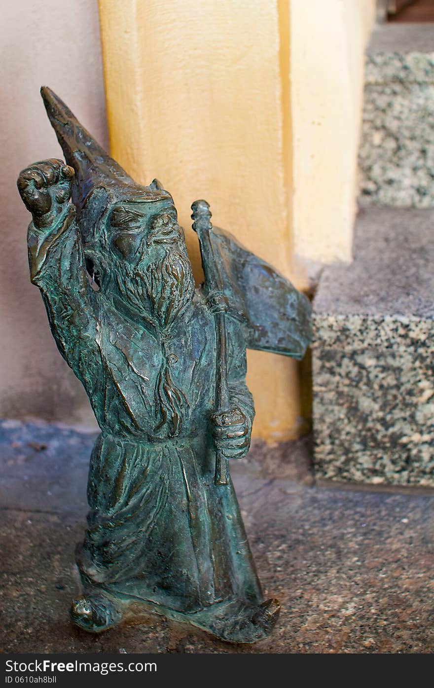 Symbol of Wroclaw, brass dwarf. There are more than 230 in the city and still they come!. Symbol of Wroclaw, brass dwarf. There are more than 230 in the city and still they come!