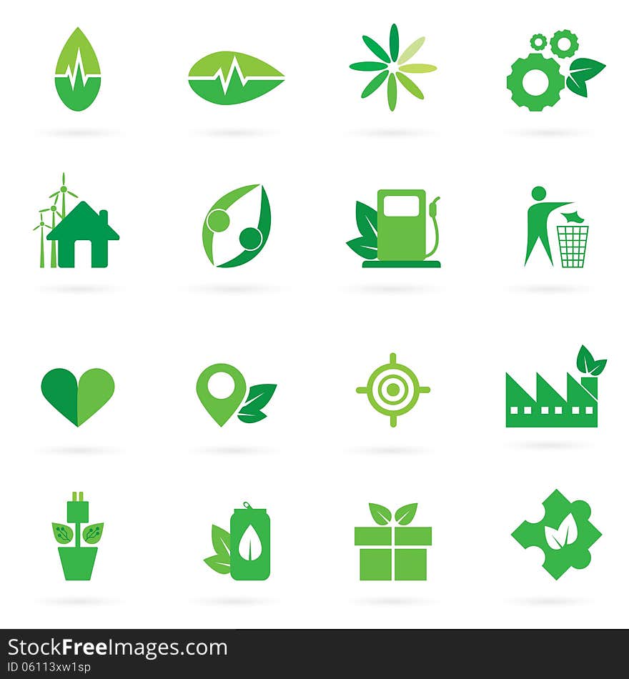 Green Icon And Symbol Design