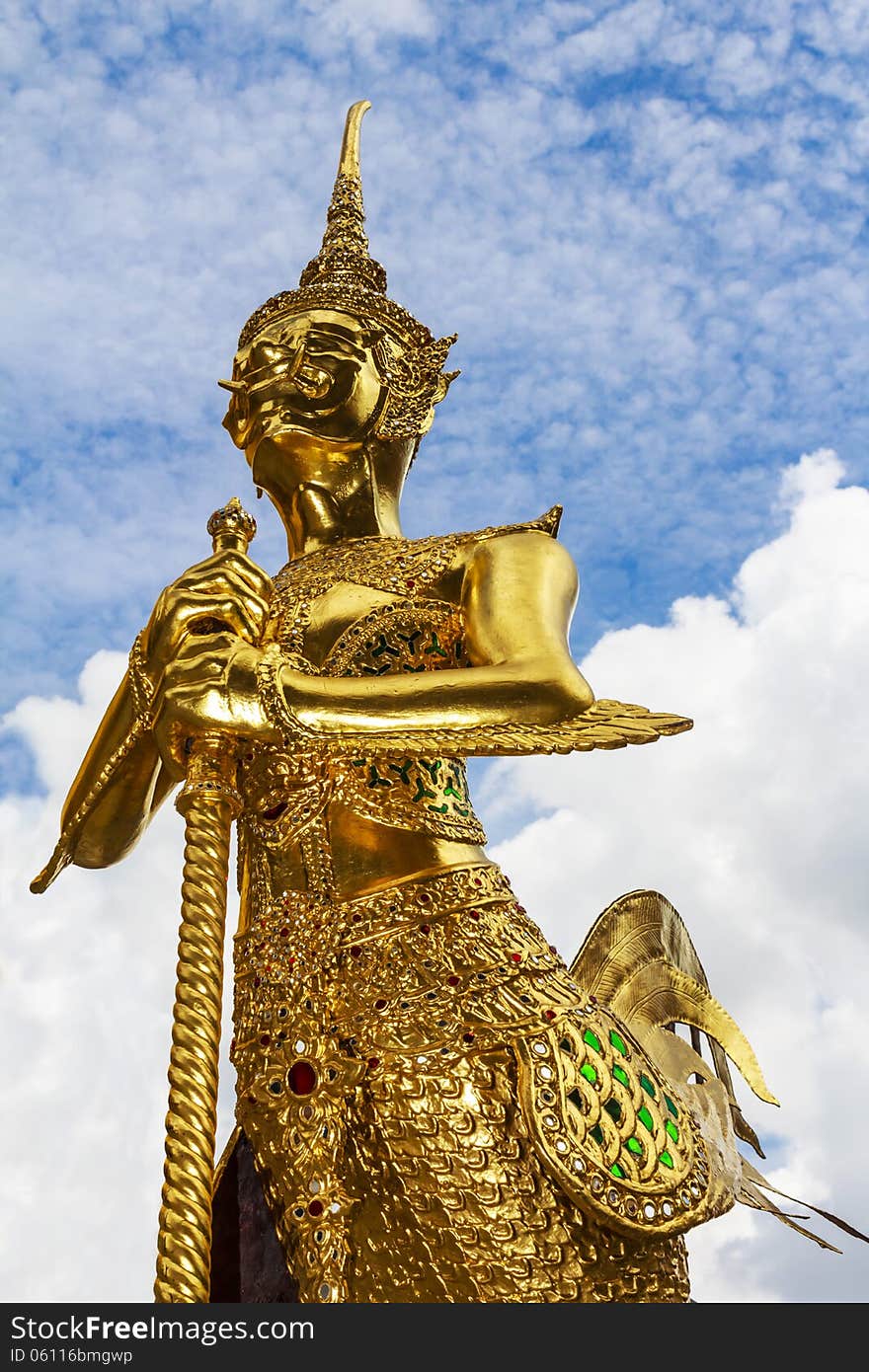 Statue of a kinnara