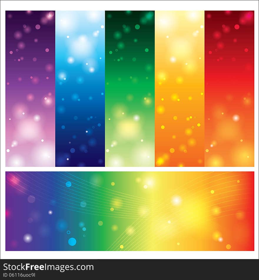 Template Card Colorful Element Design