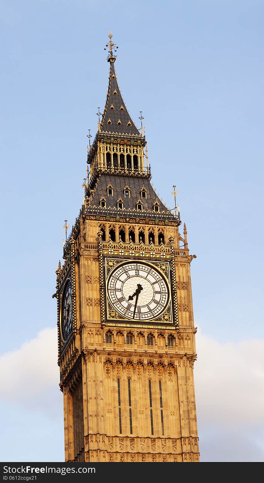 Clock face of Big Ben, Westminster