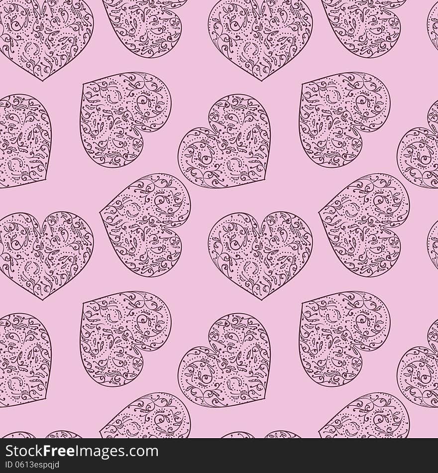 Vector seamless background with flowers. Vector seamless background with flowers