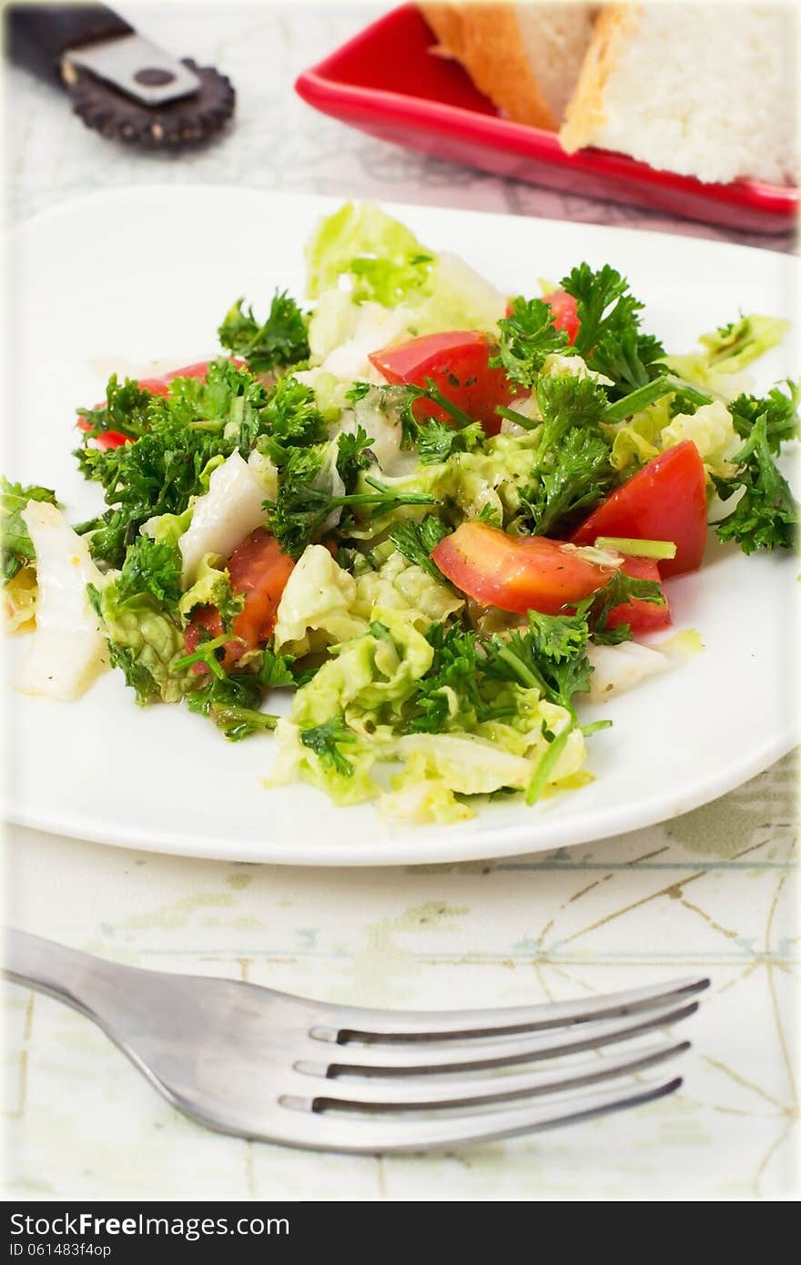 Salad With Fresh Vegetables