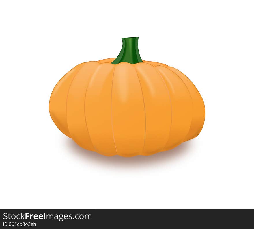 Pumpkin isolated on white