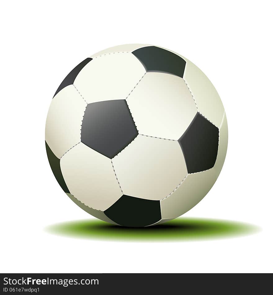 Soccer Ball  On A White Background