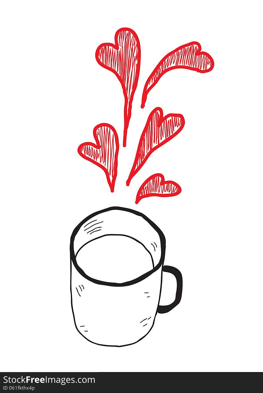 Hand drawn mug