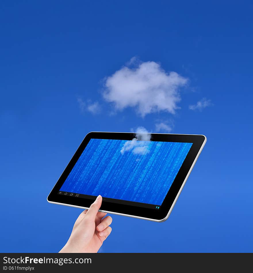 Cloud computing technology concept