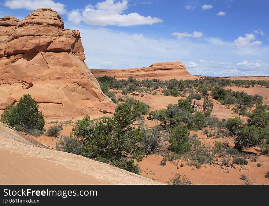 Scenic view in Arches National Park, USA