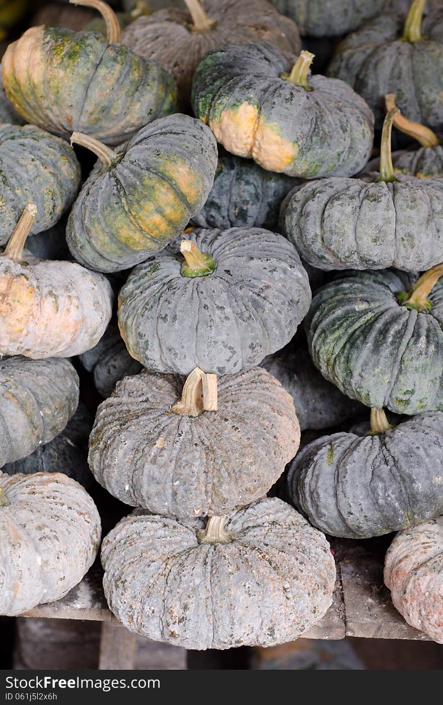 Pumpkins in local market, Thailand