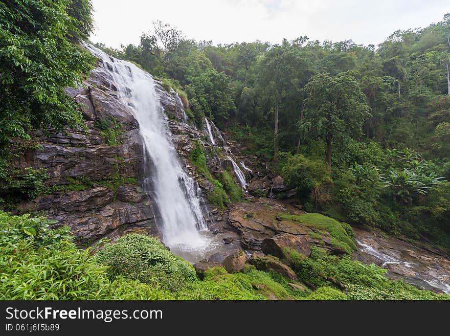 View of Vachiratharn waterfall