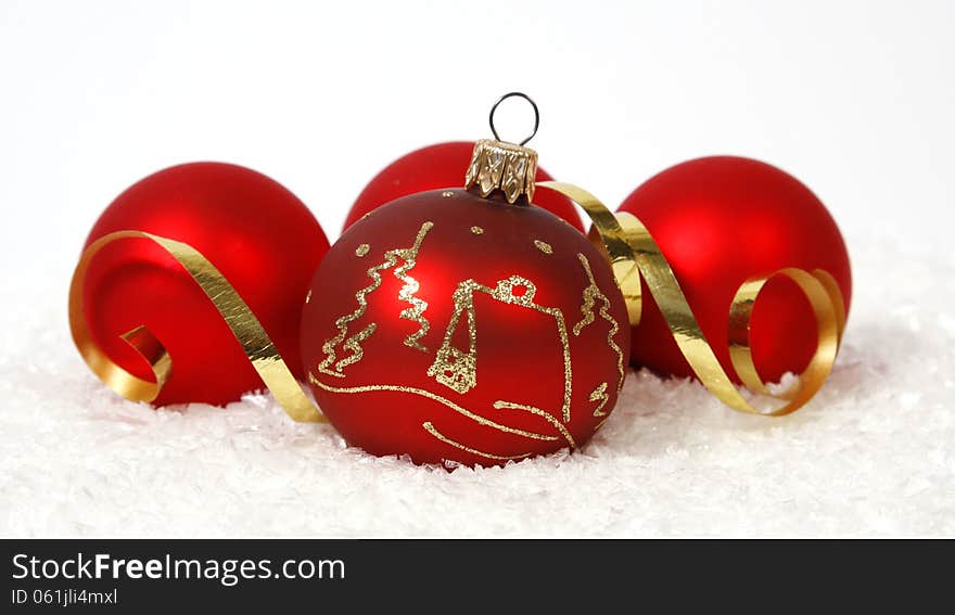 Red-golden Baubles