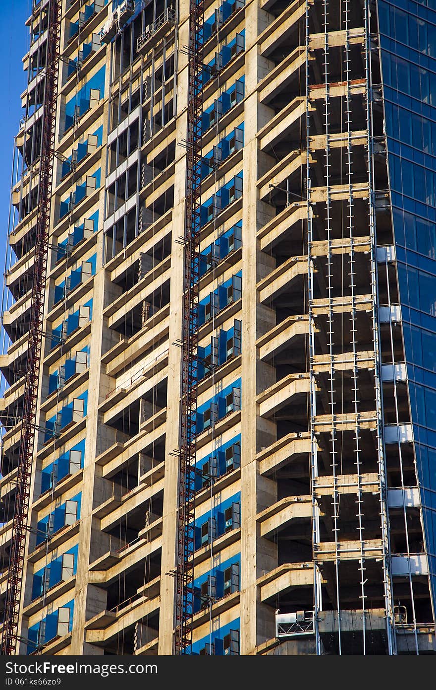 High-rise building under construction