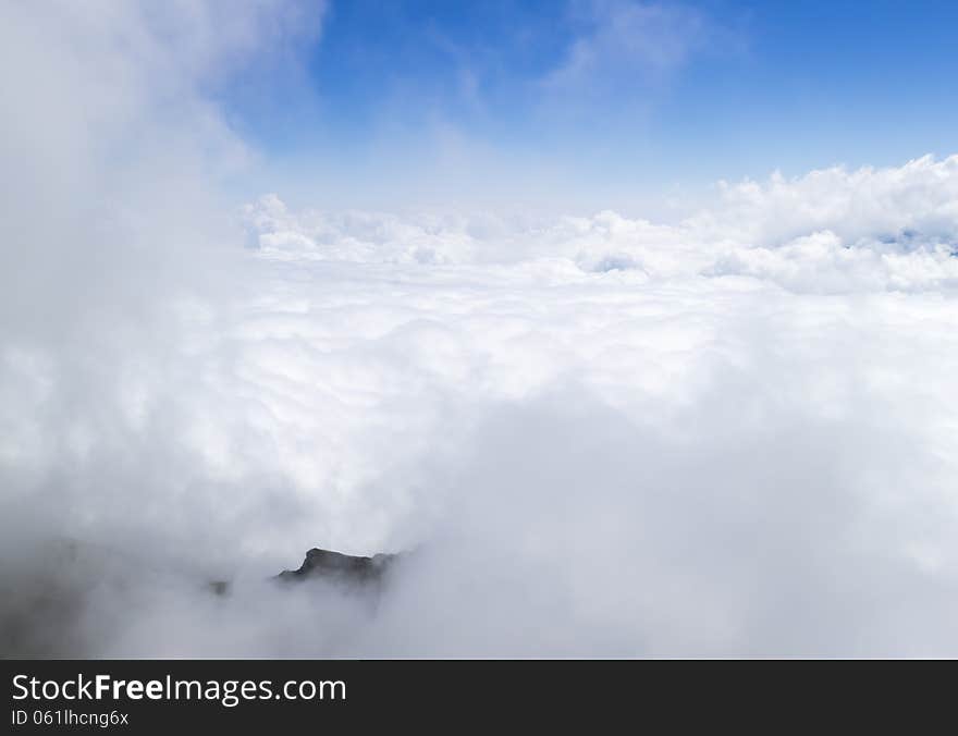 Blue sky and white clouds