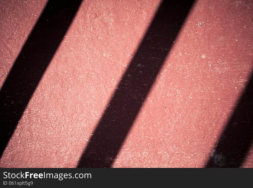 Closeup of a red staircase. Closeup of a red staircase