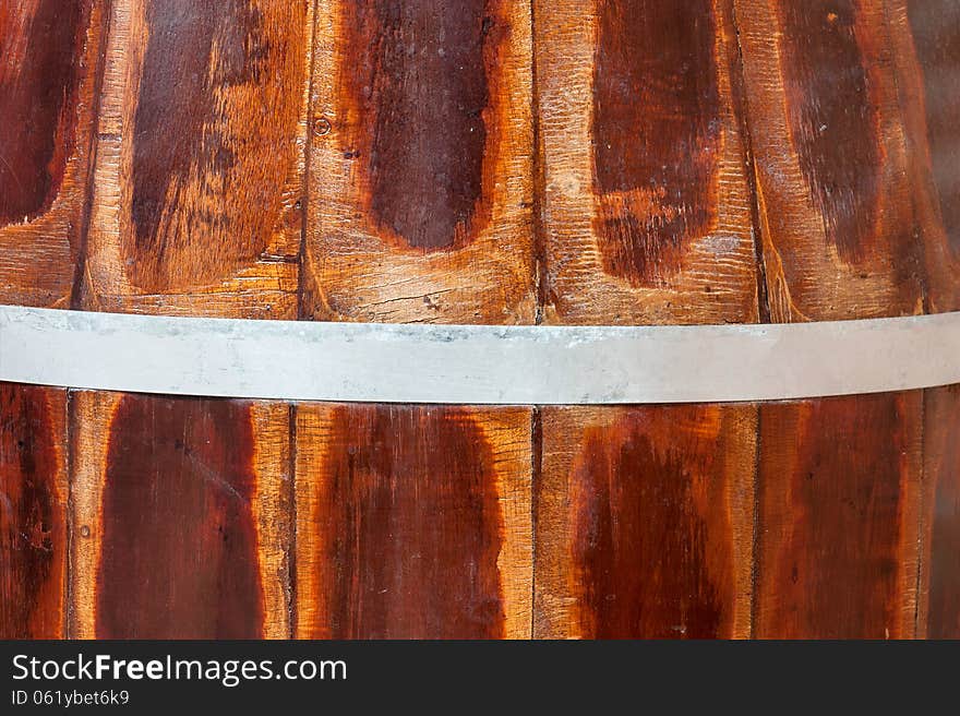 An Old Wood Barrel texture .