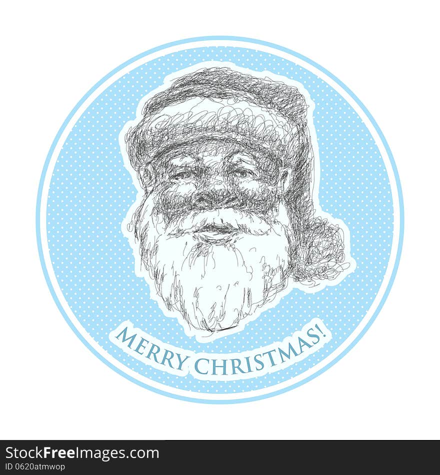 Santa claus. Merry xmas. Vector eps8. Santa claus. Merry xmas. Vector eps8