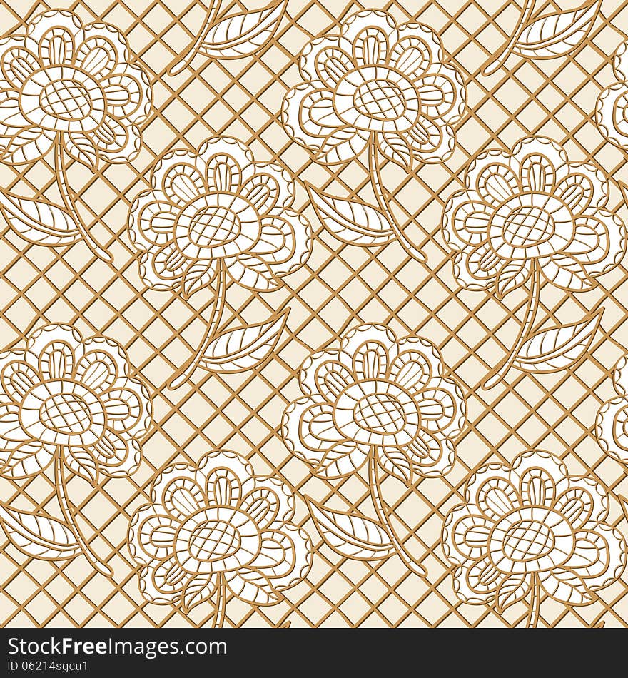 Seamless lacy texture