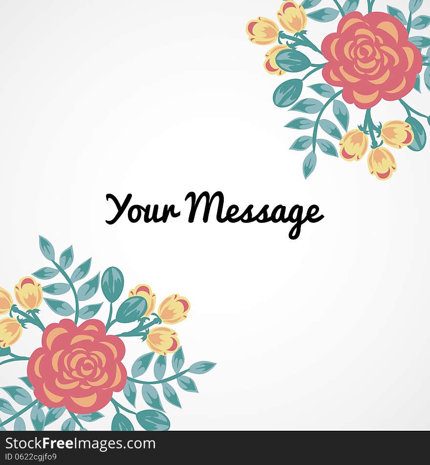 Fresh background with plants and flowers. Fresh background with plants and flowers