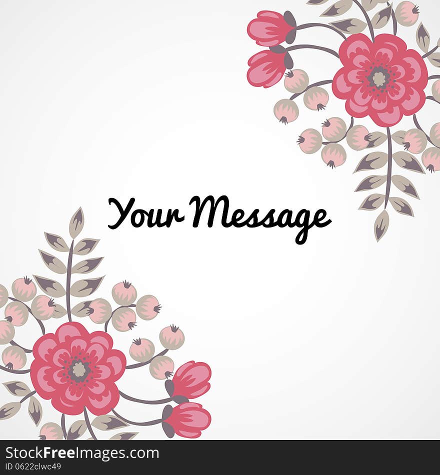 Fresh background with plants and flowers. Fresh background with plants and flowers