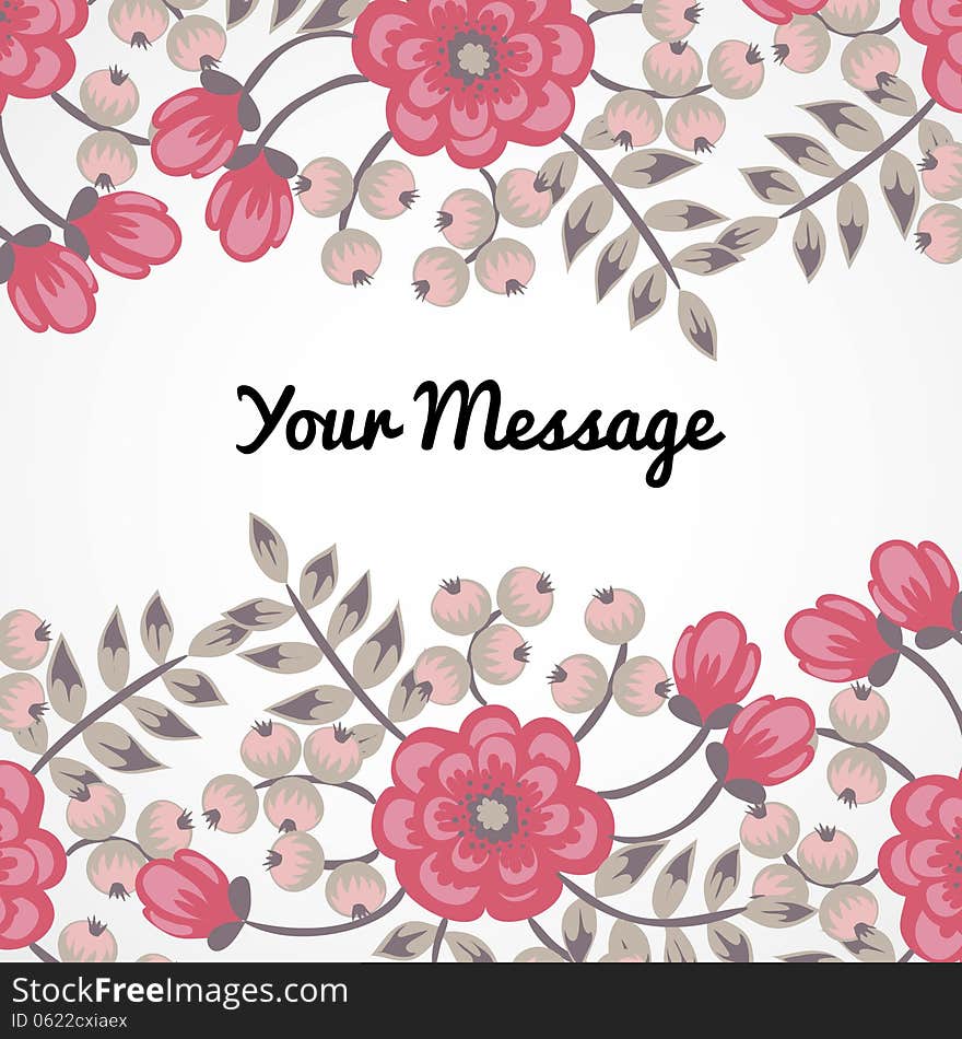 Fresh background with plants and flowers. Fresh background with plants and flowers