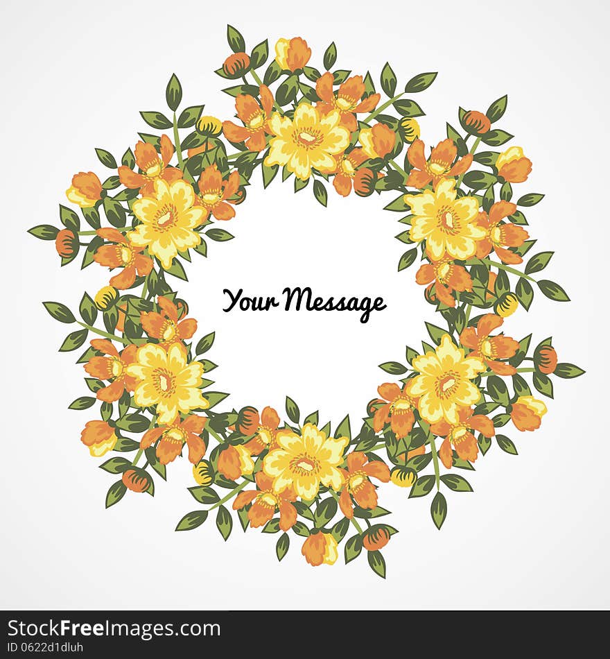 Fresh background with plants and flowers. Fresh background with plants and flowers