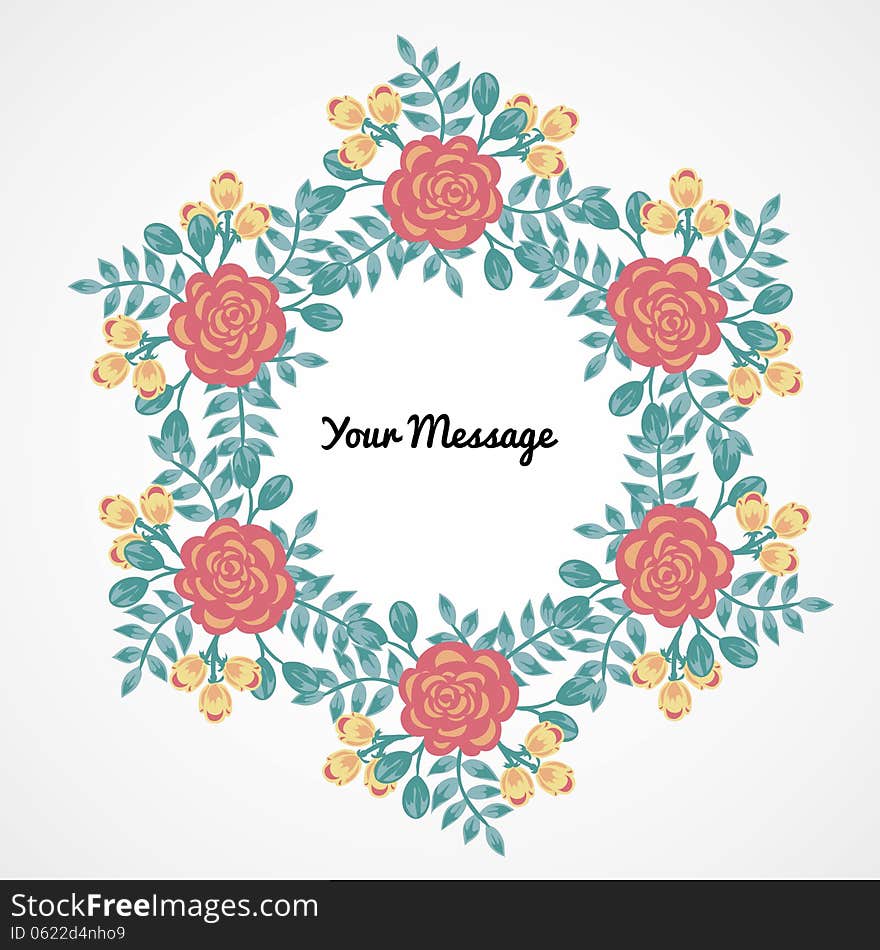 Fresh background with plants and flowers. Fresh background with plants and flowers