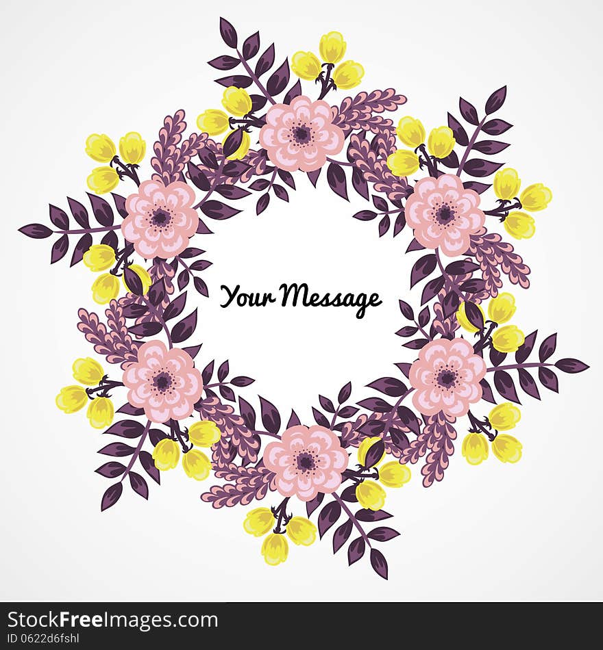 Fresh background with plants and flowers. Fresh background with plants and flowers