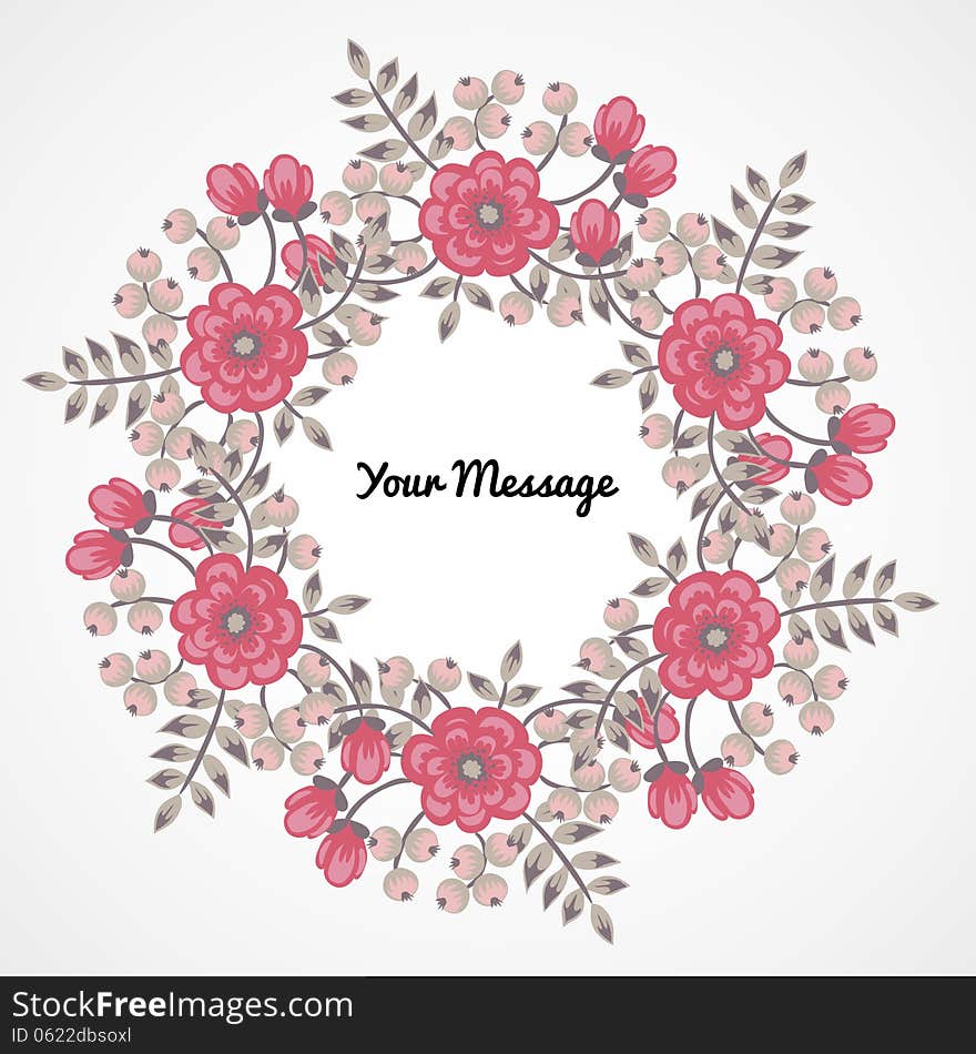 Fresh background with plants and flowers. Fresh background with plants and flowers