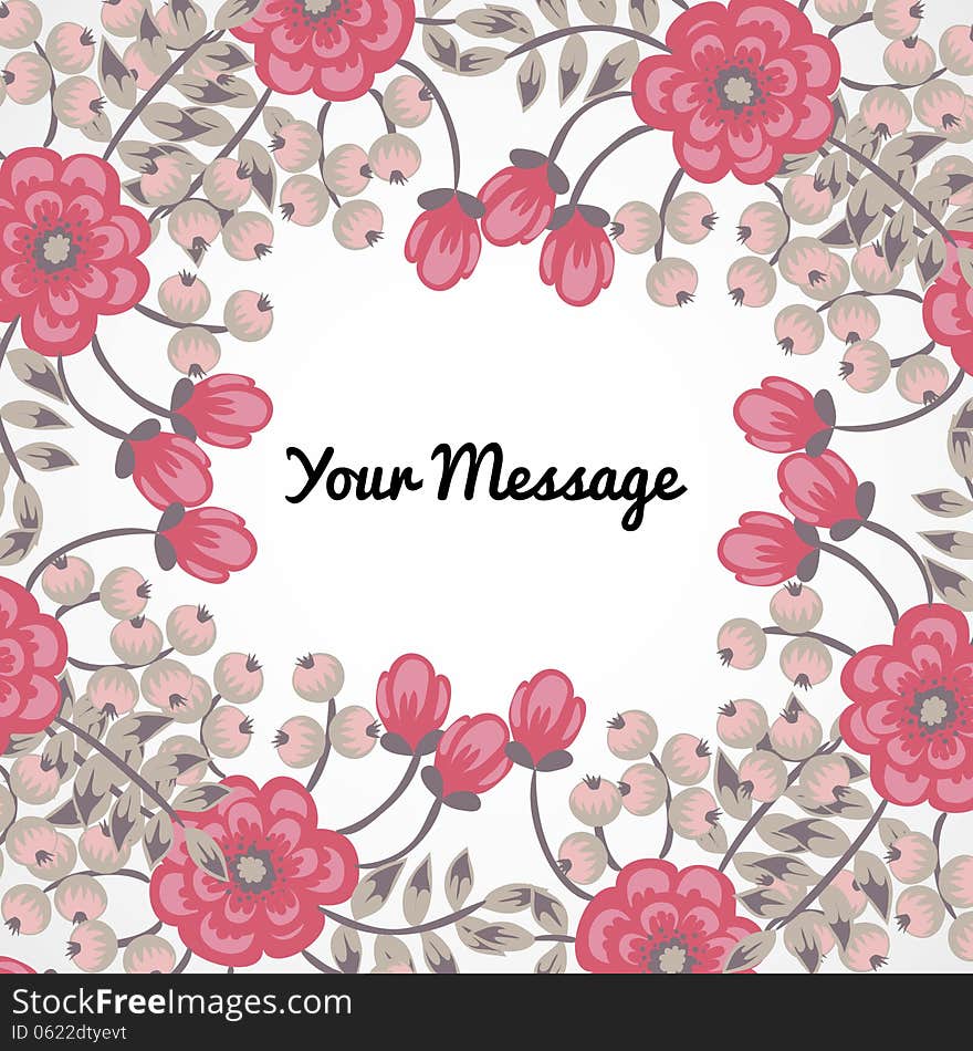 Fresh background with plants and flowers. Fresh background with plants and flowers