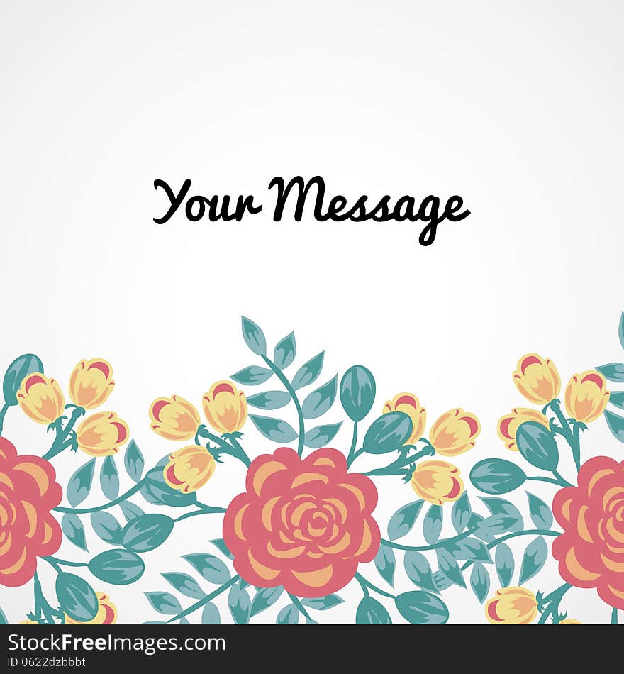 Fresh background with plants and flowers. Fresh background with plants and flowers