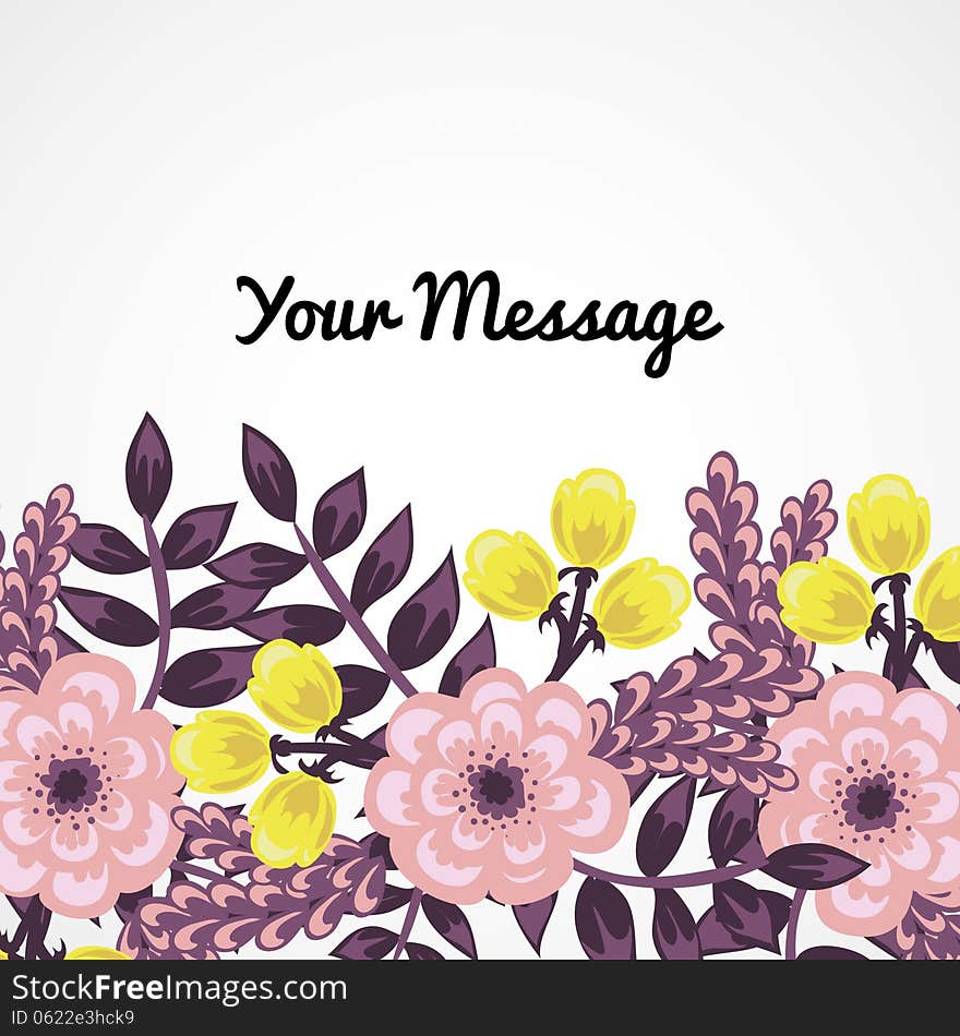 Fresh background with plants and flowers. Fresh background with plants and flowers