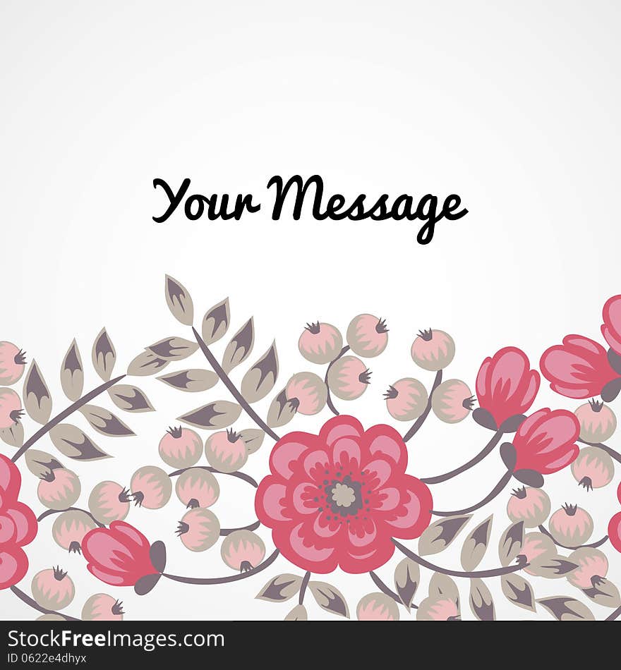 Fresh background with plants and flowers. Fresh background with plants and flowers