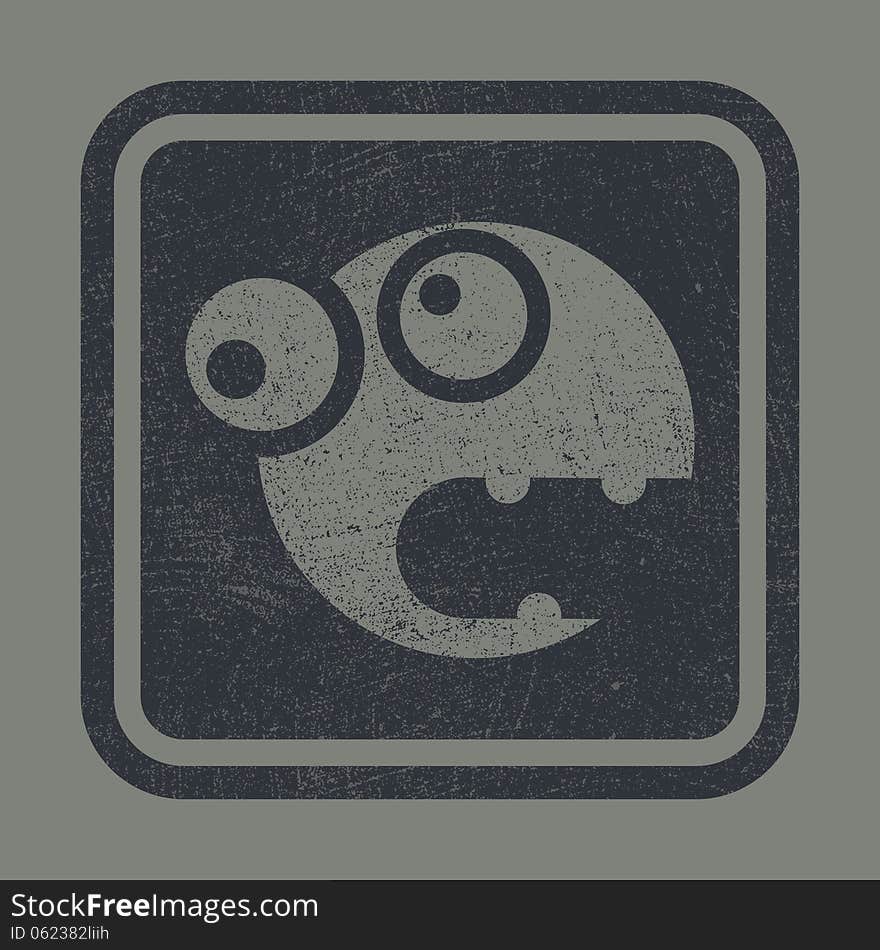 Monster. Vector background