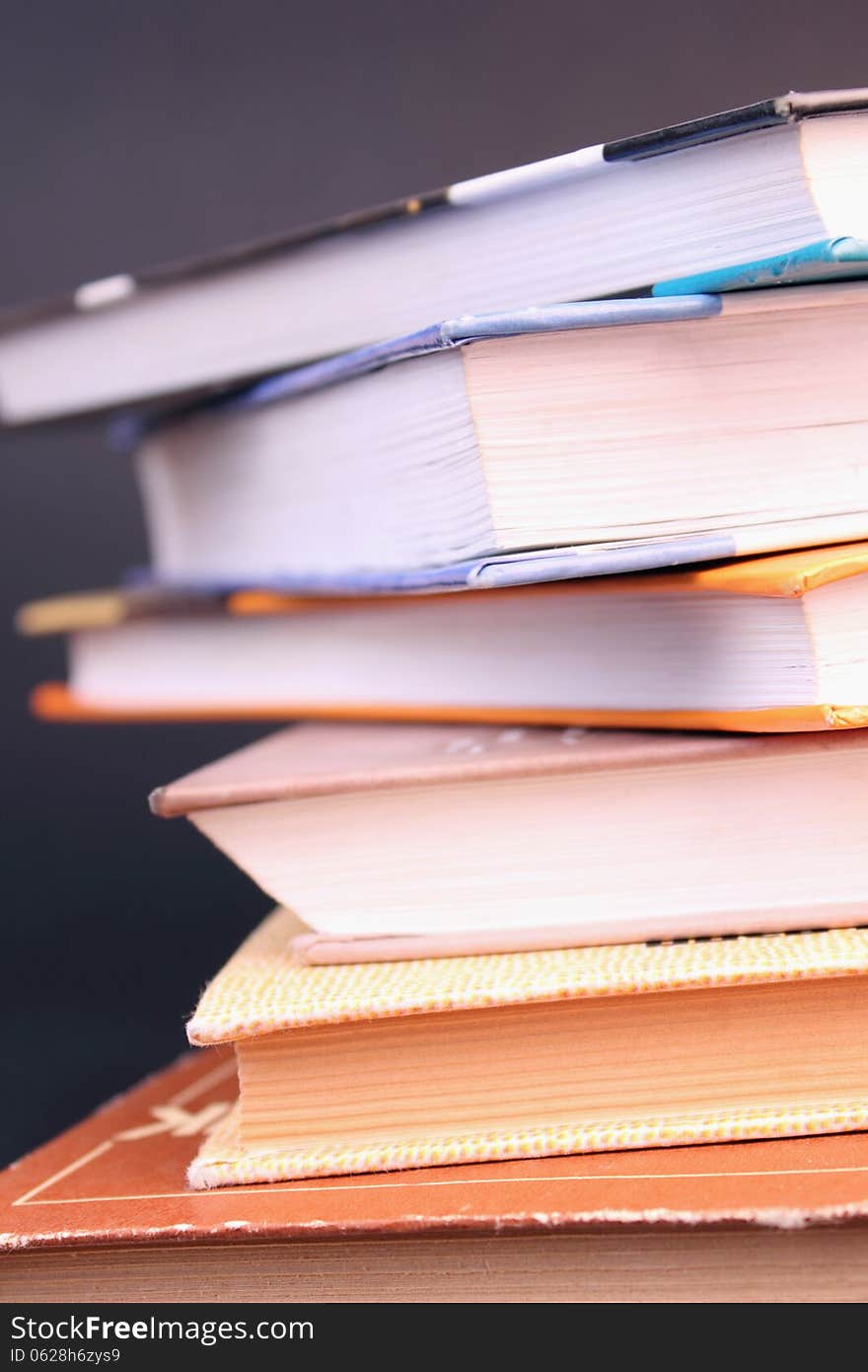 Stack of books as a symbol of knowledge and education