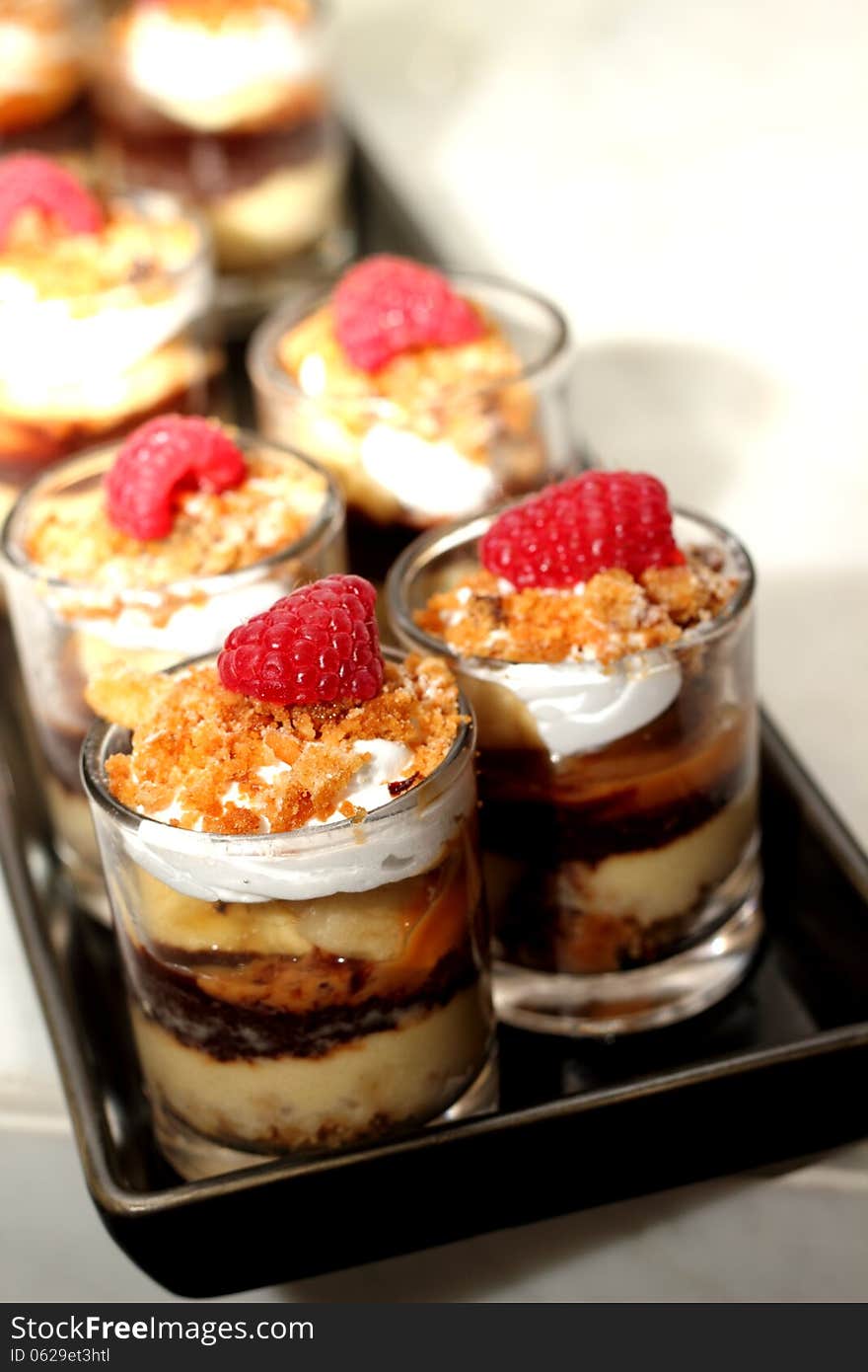 Banoffee pie in a mini glass