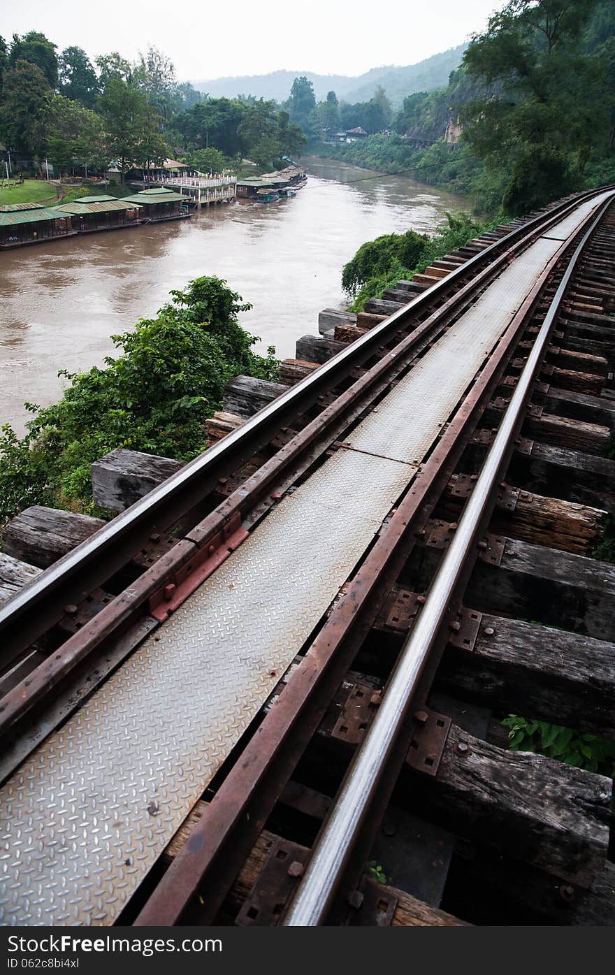 Death Railway in Kanchanaburi Thailand