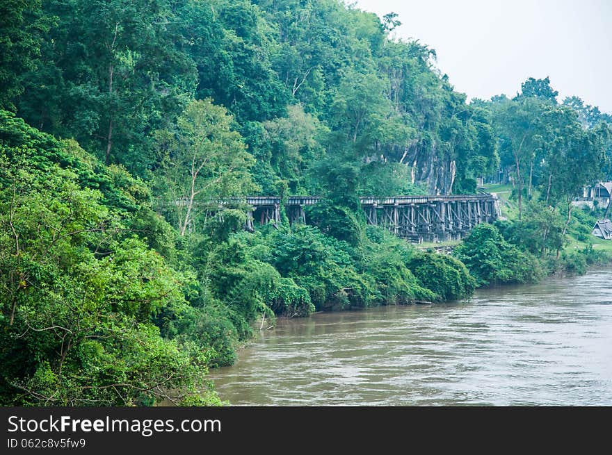 Death Railway in Kanchanaburi Thailand