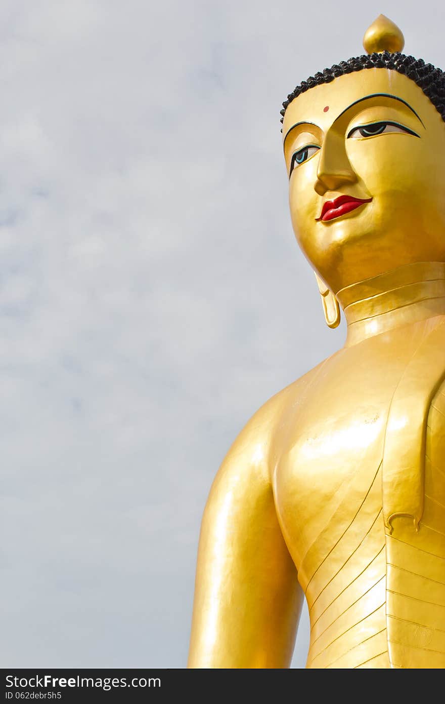 Portrait of Buddha statue at chonburi thailand