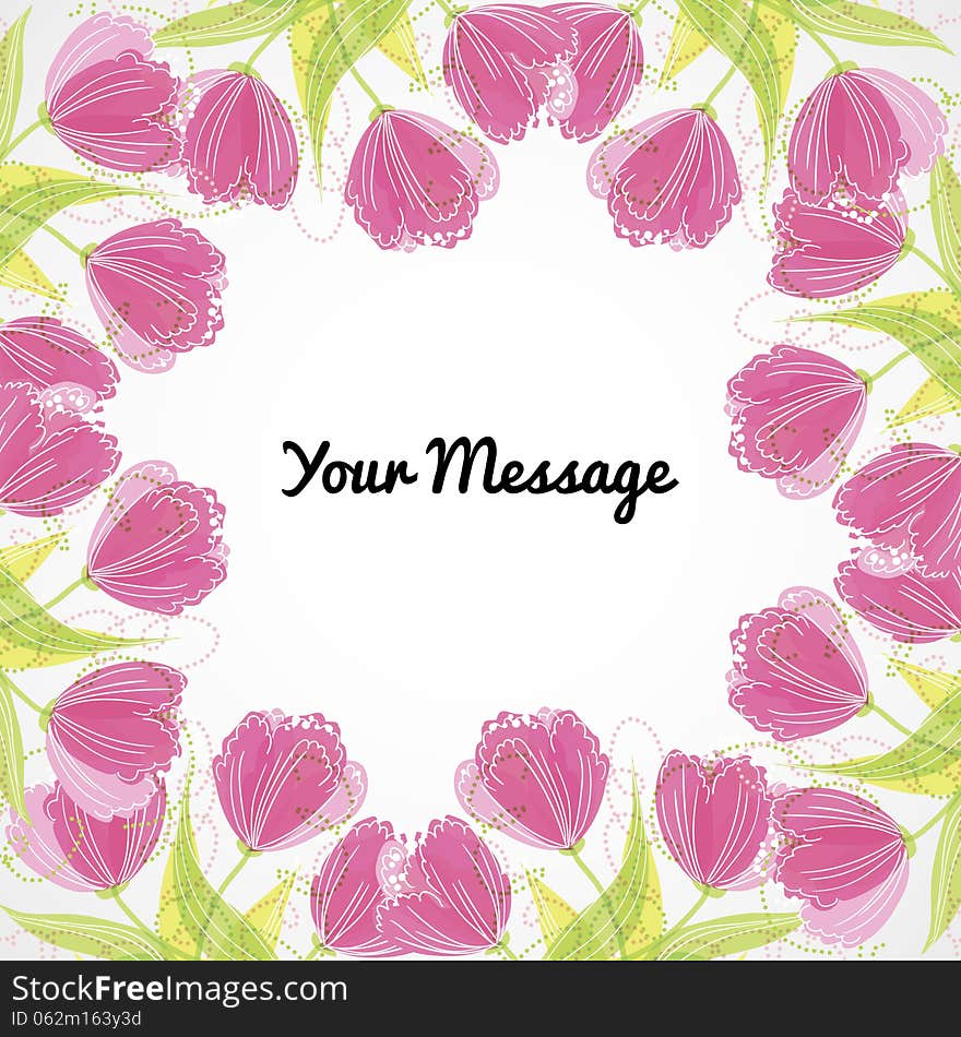 Fresh background with plants and flowers. Fresh background with plants and flowers