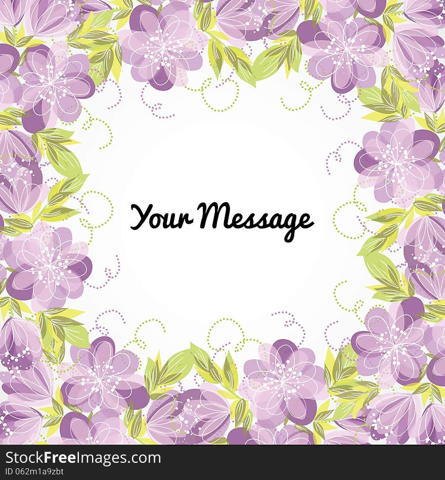 Fresh background with plants and flowers. Fresh background with plants and flowers