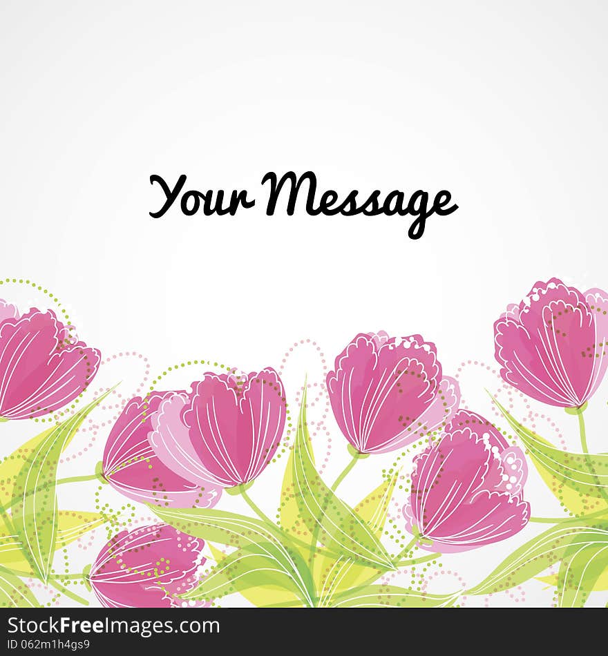 Fresh background with plants and flowers. Fresh background with plants and flowers