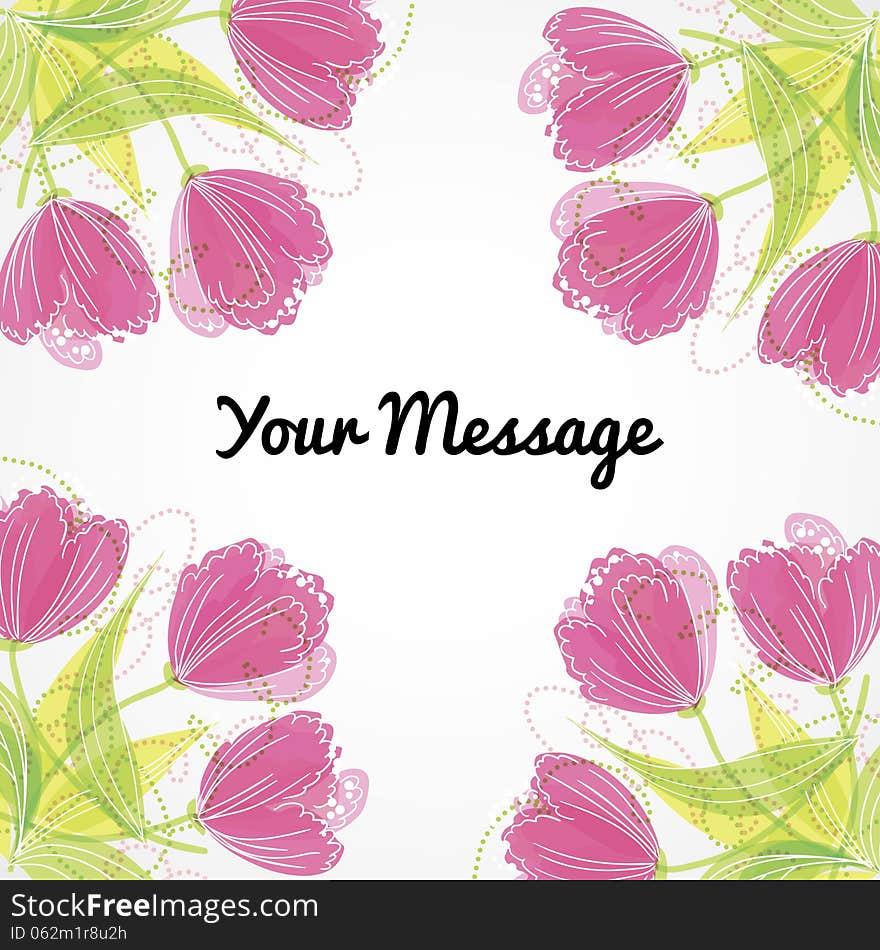 Fresh background with plants and flowers. Fresh background with plants and flowers