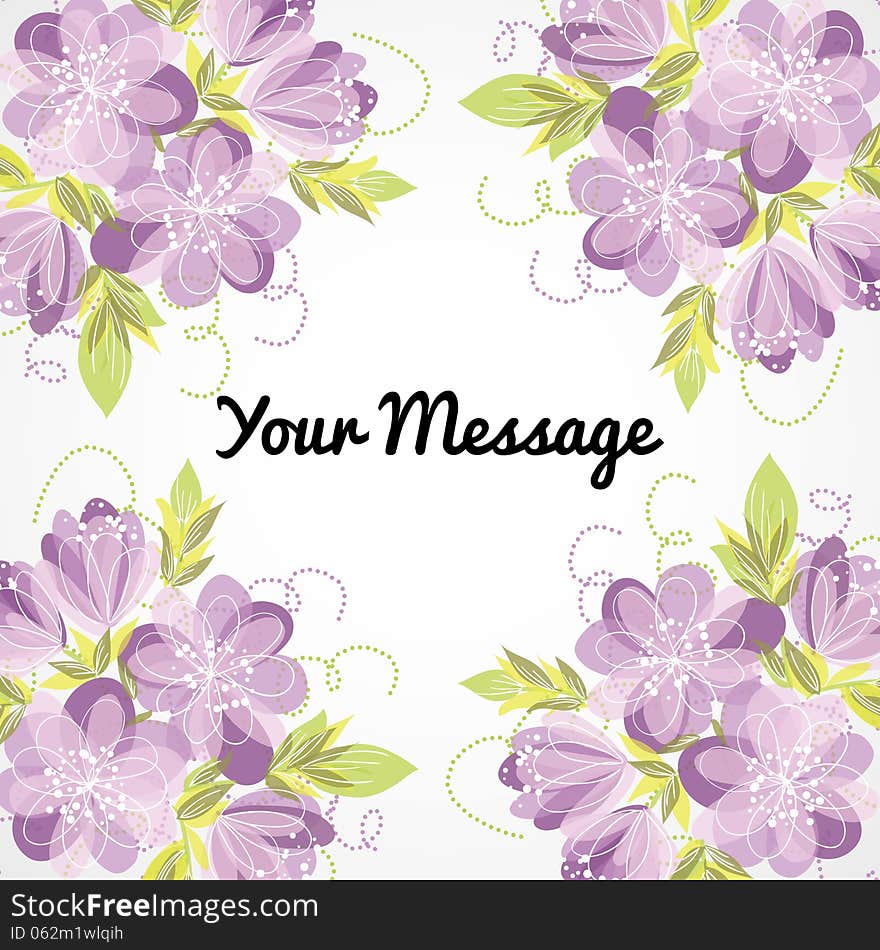 Fresh background with plants and flowers. Fresh background with plants and flowers