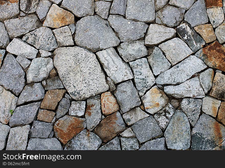 Wall of stones as a texture