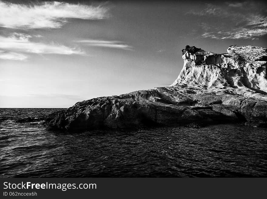 Siren Rocks in Foca, Turkey