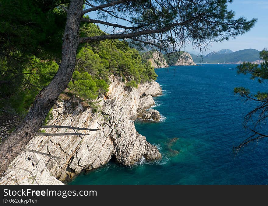 Castello Fortress in Petrovac in Montenegro. Castello Fortress in Petrovac in Montenegro