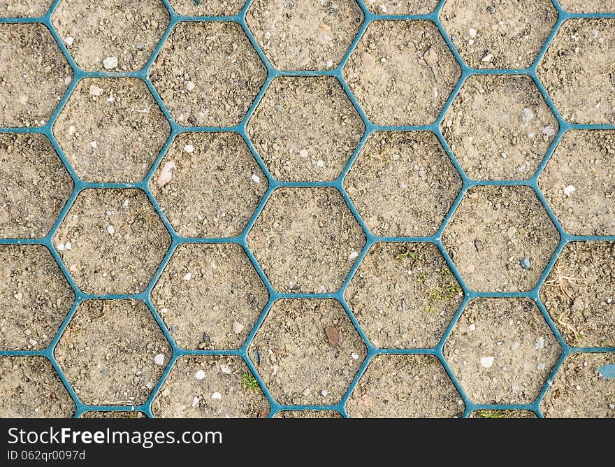 Honeycomb Pattern on Ground