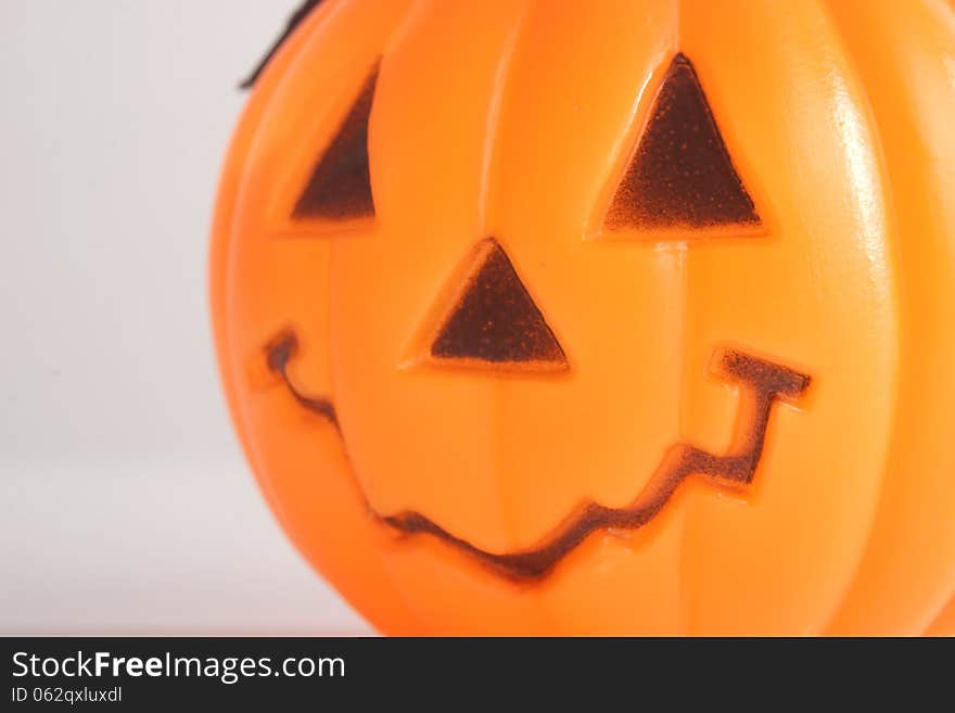 Macro Of Plastic Pumpkin